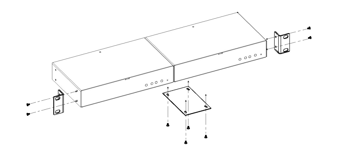 Einbauset SC311m/SC040m für 19" Schrank