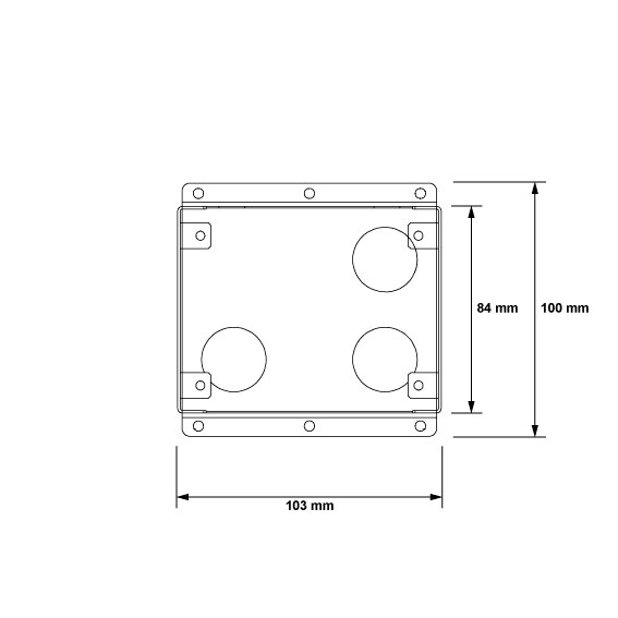 Flush-mounting box TouchPad